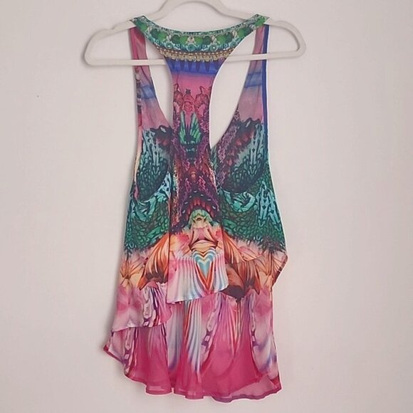 Camilla Awakened Utopia Racer Back Top Size 1 Small b95 - Picture 7 of 13